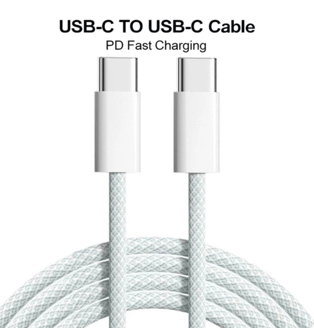 USB-C to USB-C Fast Charging Cable for iPhone – 1m | 6-Month Warranty
